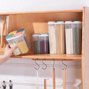 Set of 2 Four Grid Plastic Storage Containers